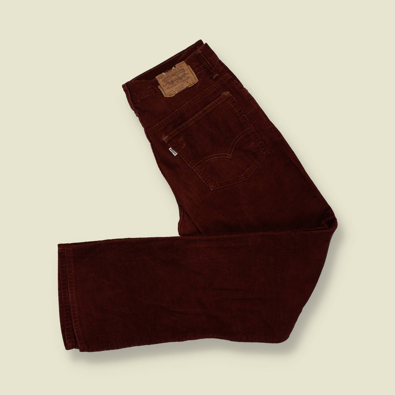 1970s | Levi’s 716/589 “Student Fit” Corduroy Trousers – Brown - w28