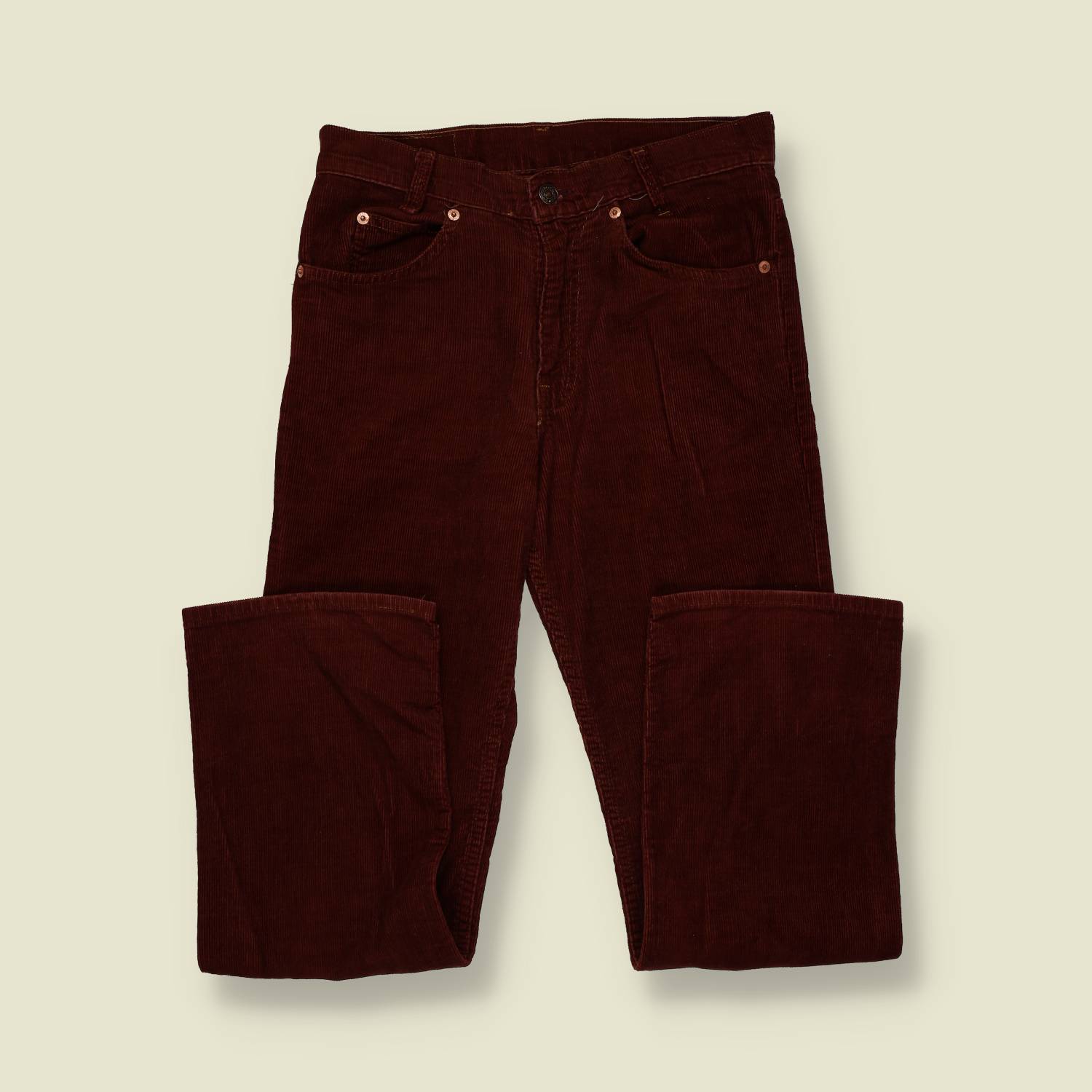 1970s | Levi’s 716/589 “Student Fit” Corduroy Trousers – Brown - w28