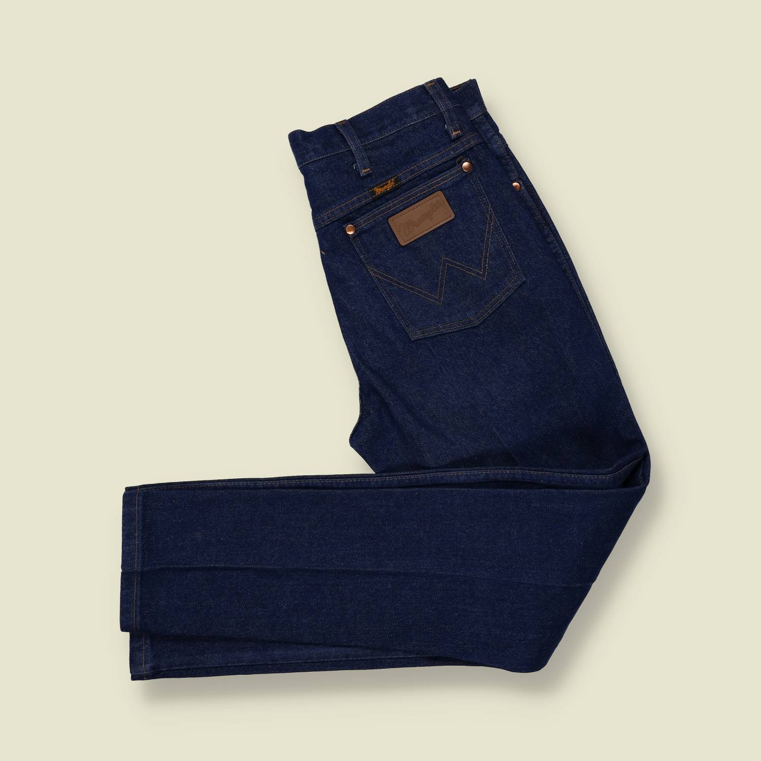 1970s-80s| Wrangler | Cowboy Cut 13MWZ Denim – Dark Indigo - w32