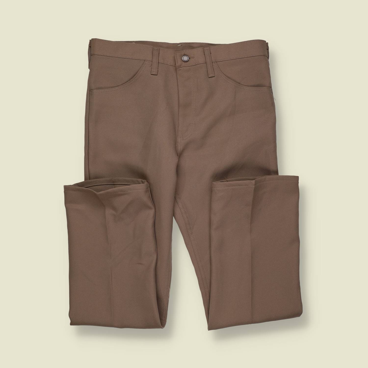 1970s/80s | Wrangler | Work Pants – Brown Twill - w32