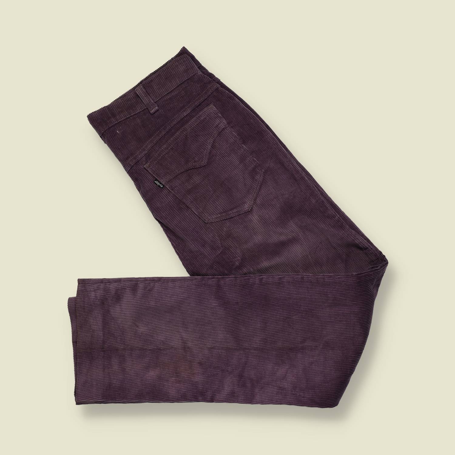 1970s/80s | Levi’s Black Tab | Corduroy Trousers – Deep Plum - w32
