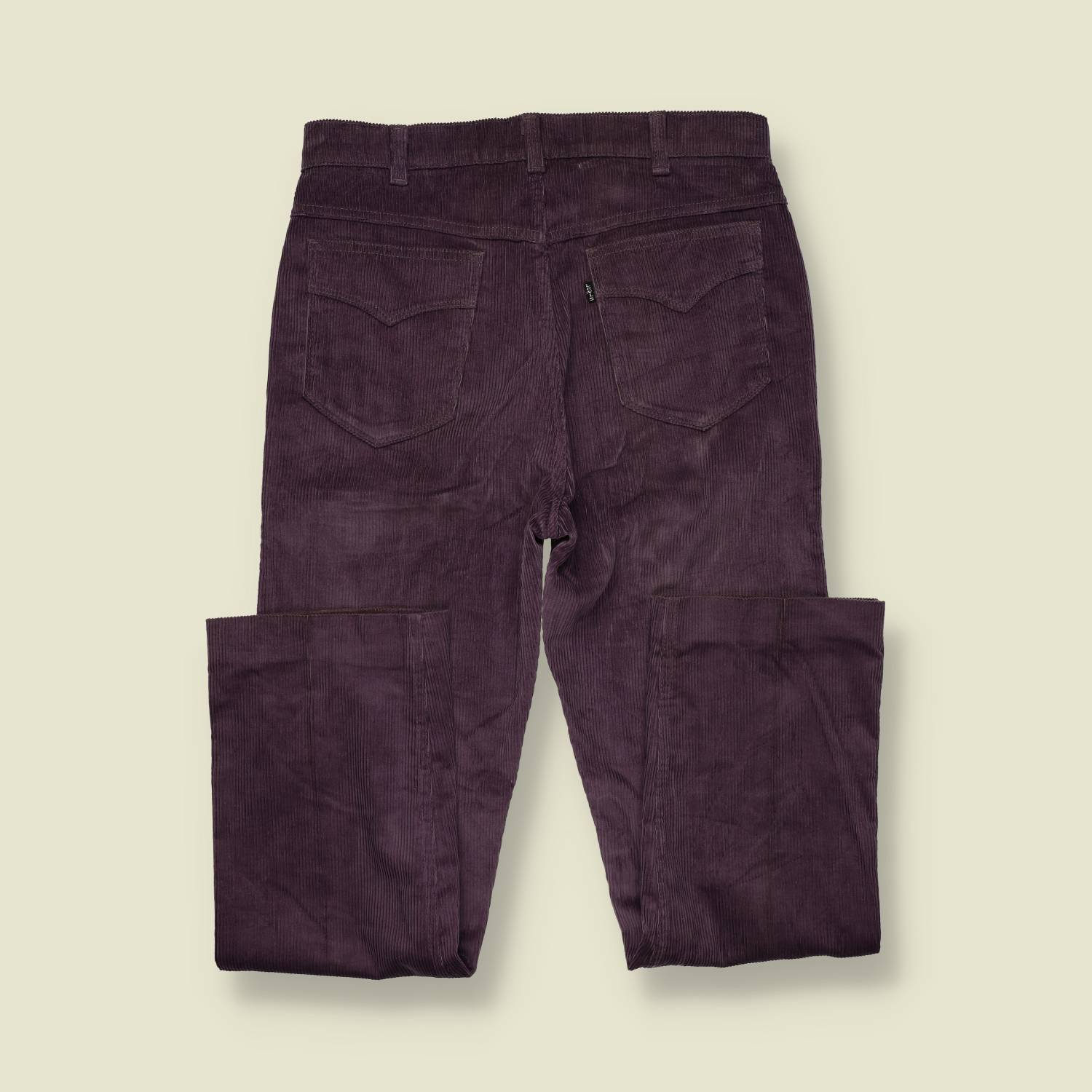 1970s/80s | Levi’s Black Tab | Corduroy Trousers – Deep Plum - w32