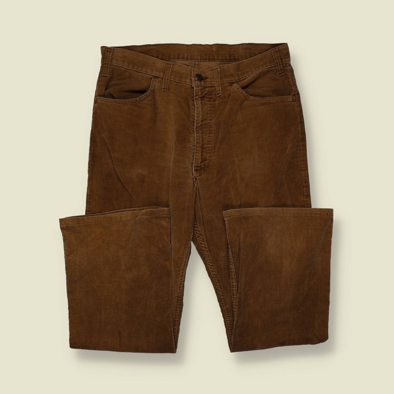 1970s | Levi’s White Tab | Corduroy Trousers – Brown - w32