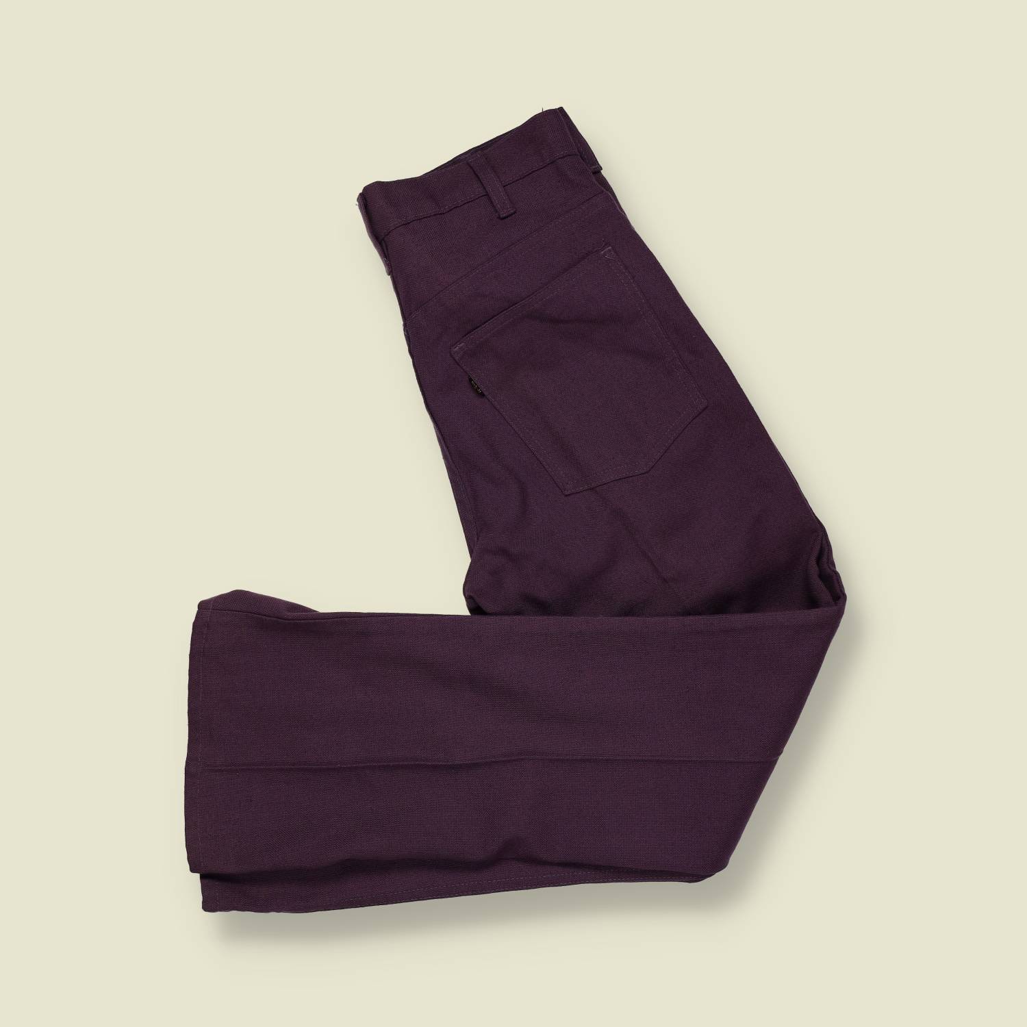 1970s | Levi’s Black Tab | Sta-Prest Trousers – Deep Plum - w28