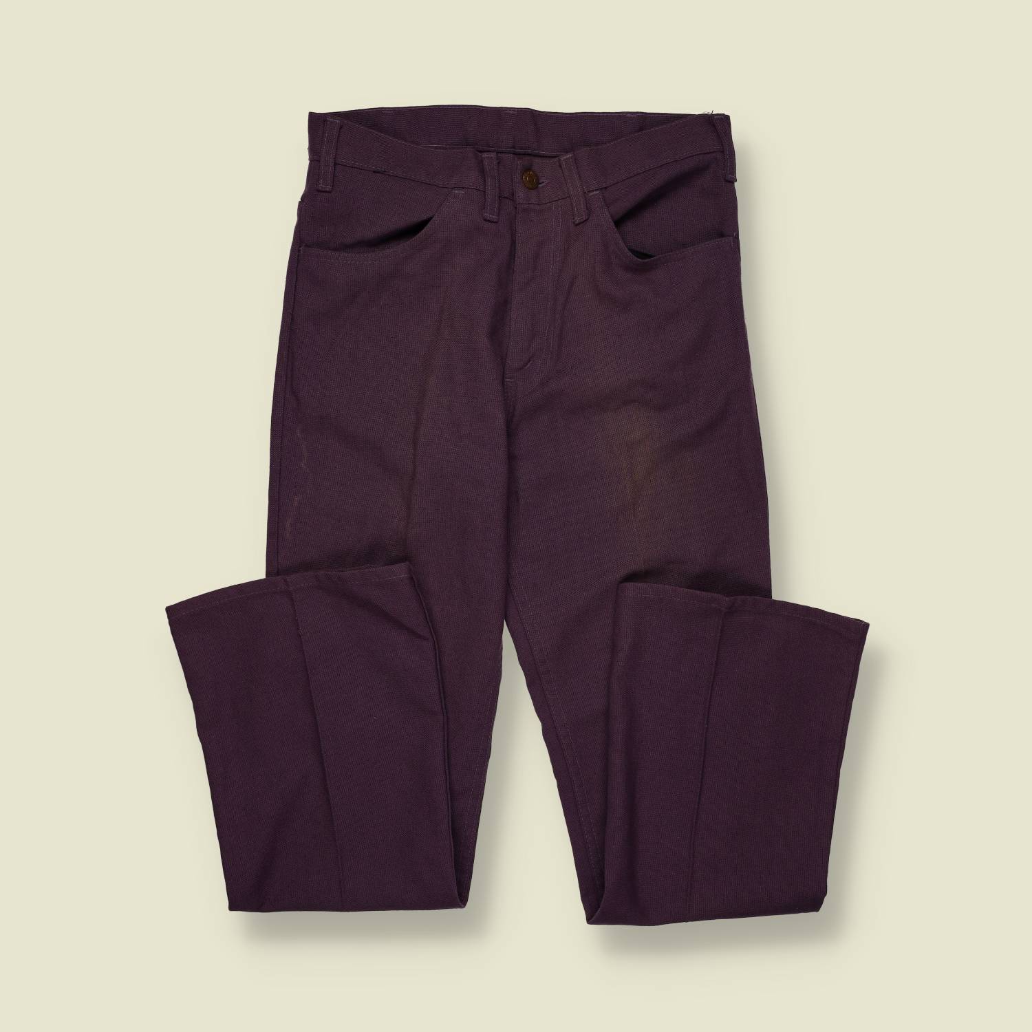 1970s | Levi’s Black Tab | Sta-Prest Trousers – Deep Plum - w28