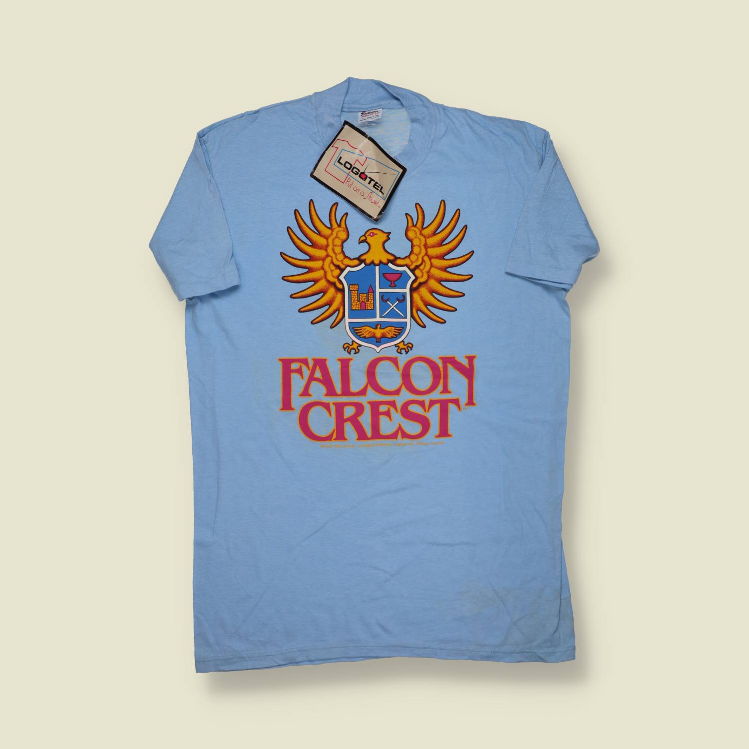 1980s | Stedman | Made in USA | Falcon Crest Tee – Deadstock - S
