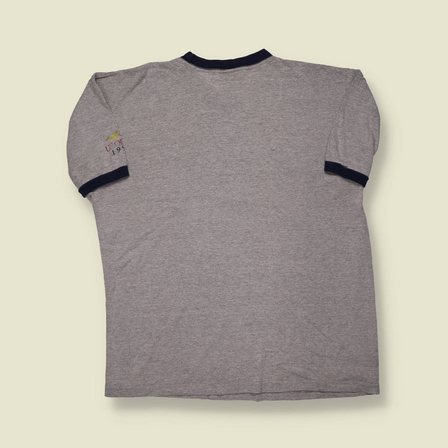 1999 | FILA | US Open New York Ringer Tee – Grey/Navy - L/XL