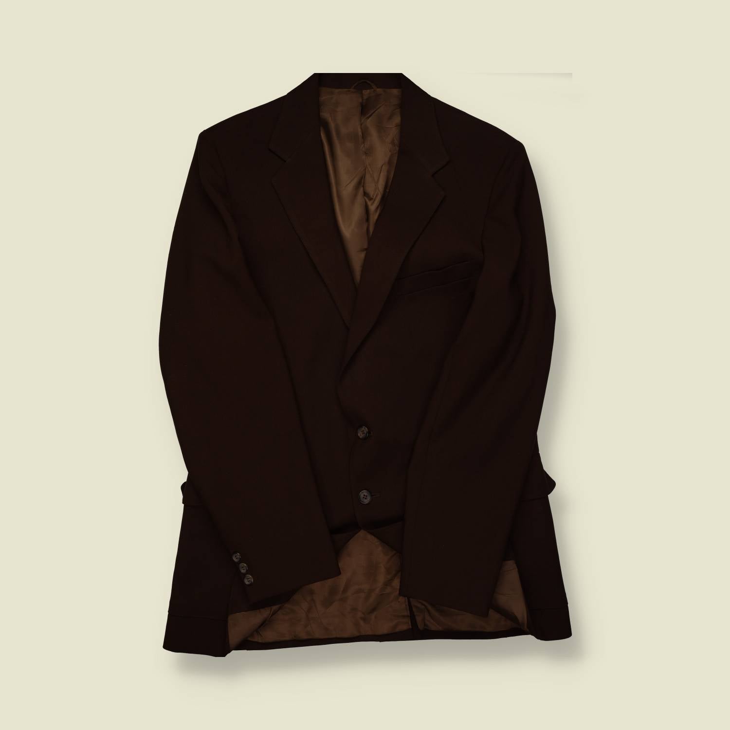 1970s/1980s | Levi’s | Tailored Wool Blend Blazer – Dark Chocolate Brown - M