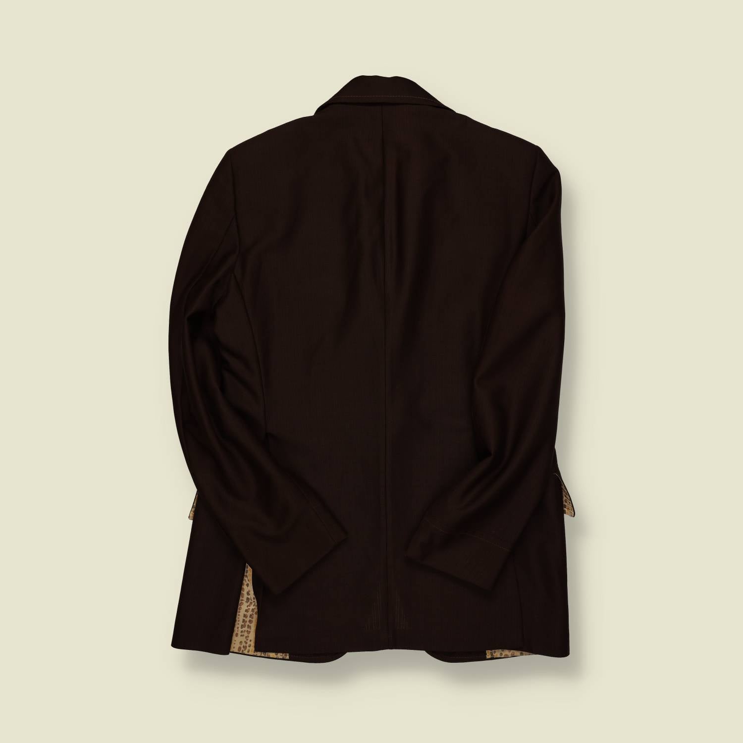 1970s | Sports Jacket – Chocolate Brown Peak Lapel - XS/S