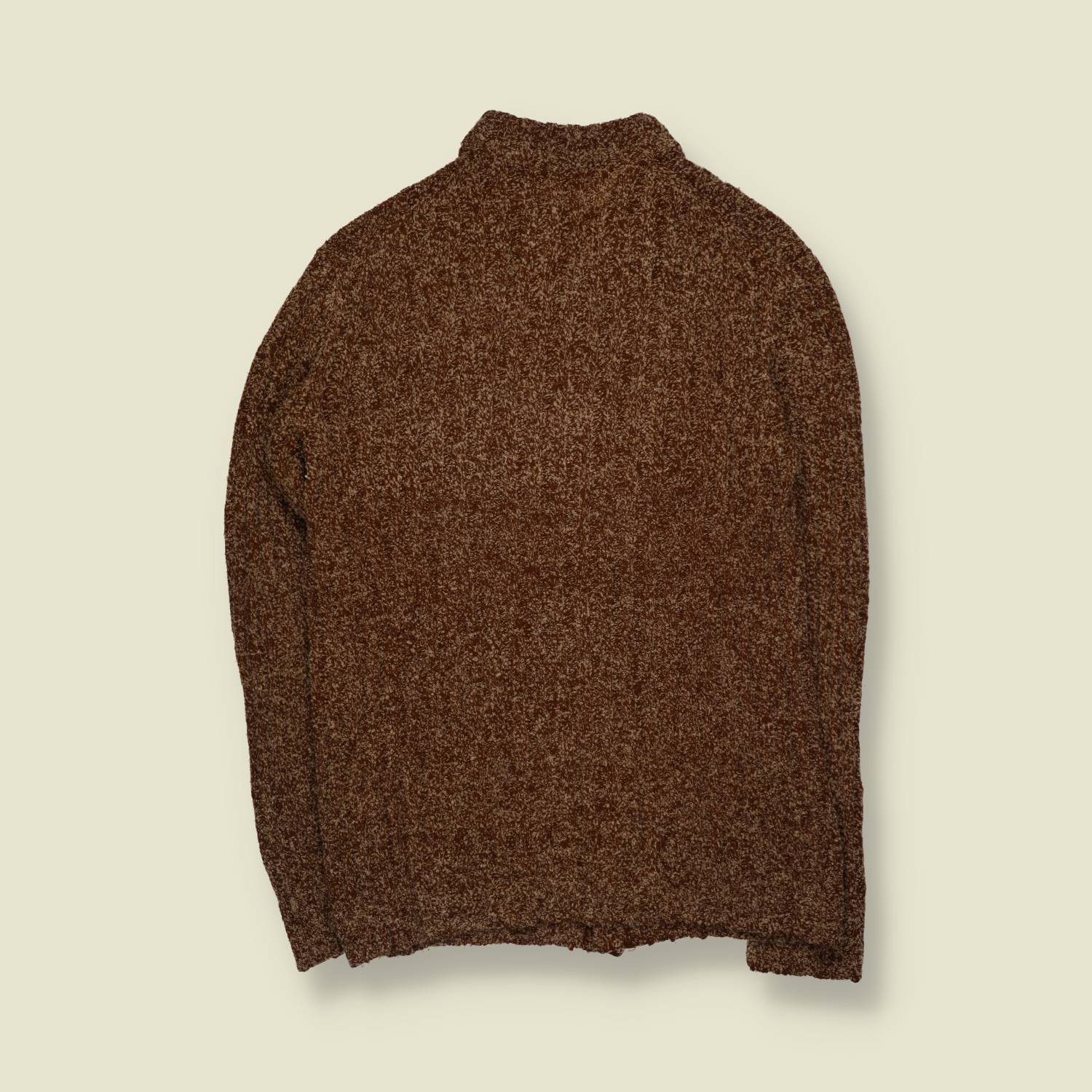 1960s | Baronel | Marl Boucle Cardigan | Brown - XS