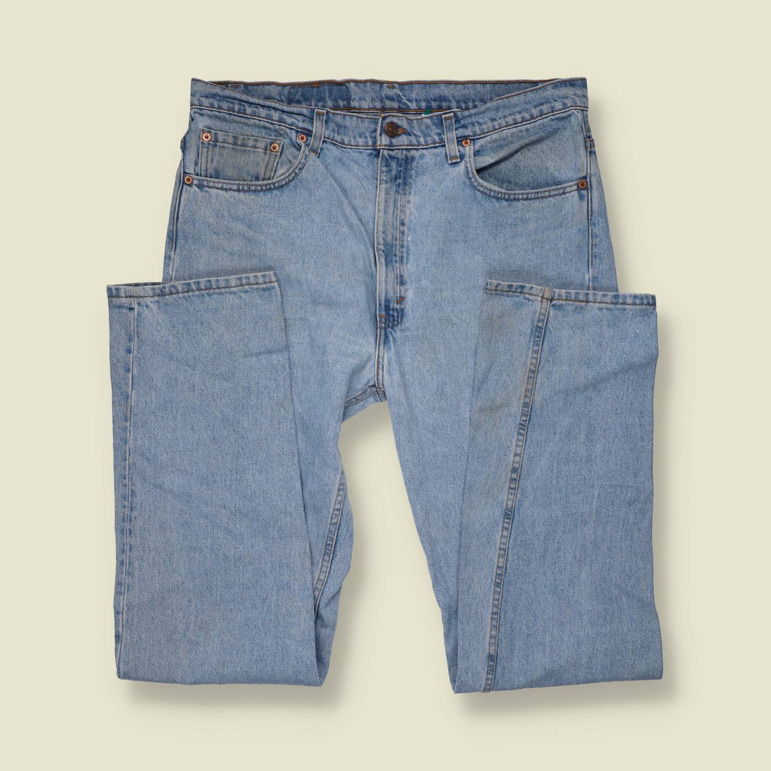 1980s-90s | Levi's | Light-Wash Blue 505 Regular Fit Jeans - Made in USA - w38