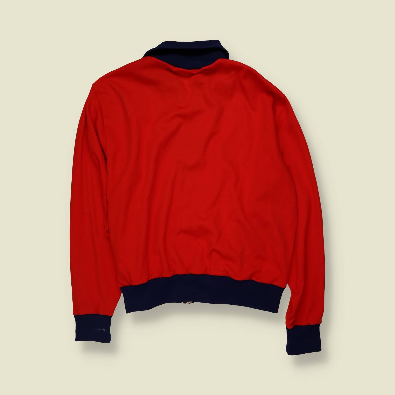 1970s | Red & Navy Olympic Rings Zip-Up Track Jacket - L