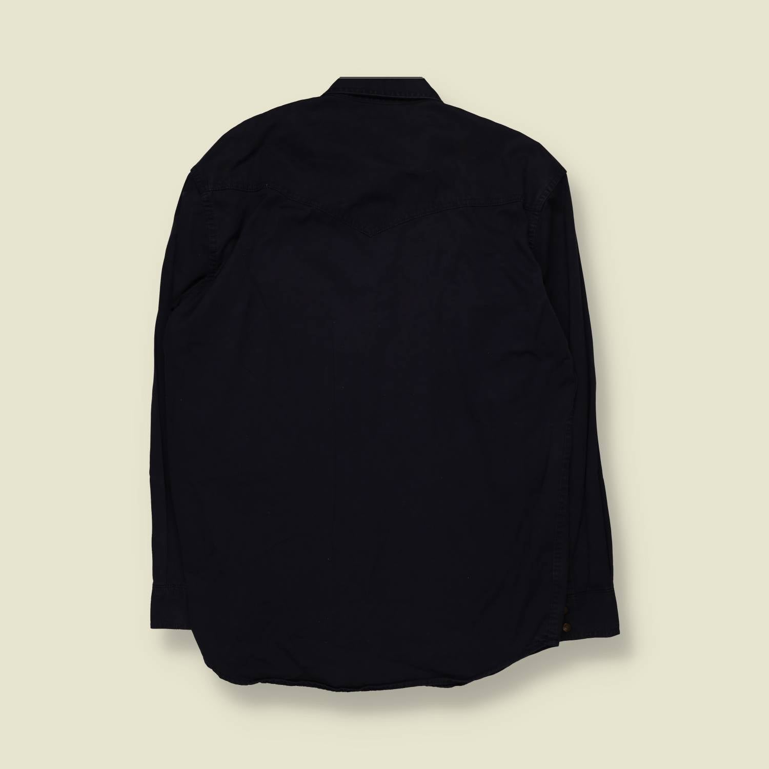 1990s | Wrangler | Authentic Western Shirt | Navy - XXL