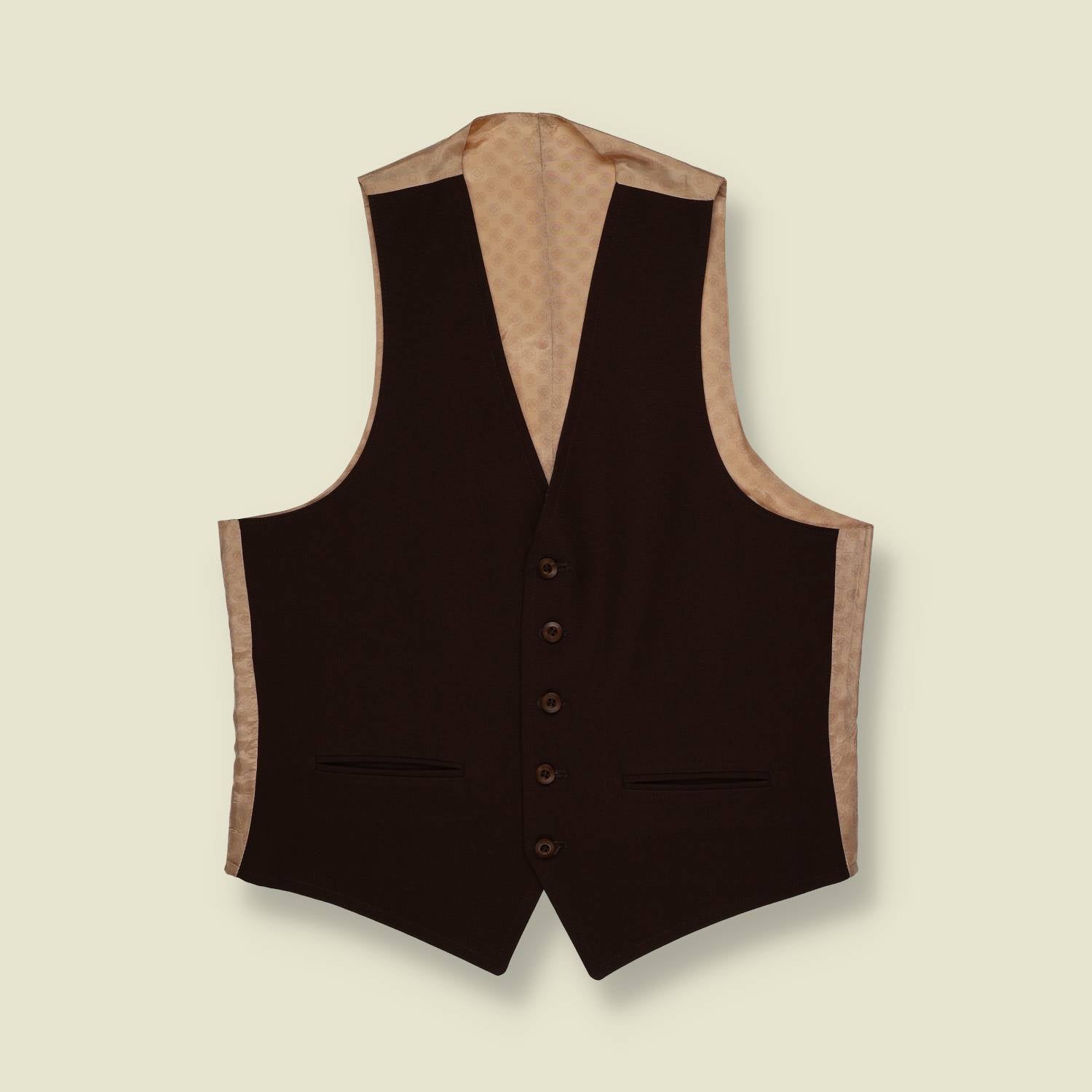 1970s | Fully Reversible | Tailored Waistcoat – S