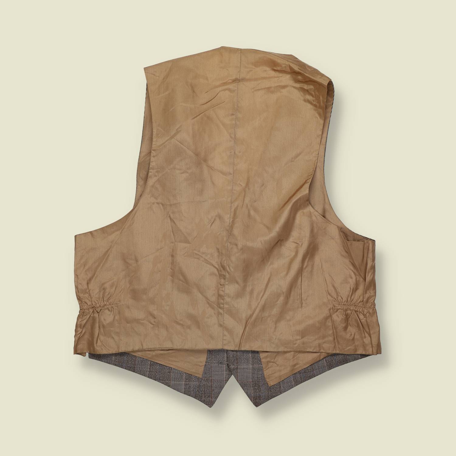 1980s | Check | Tailored Waistcoat – M
