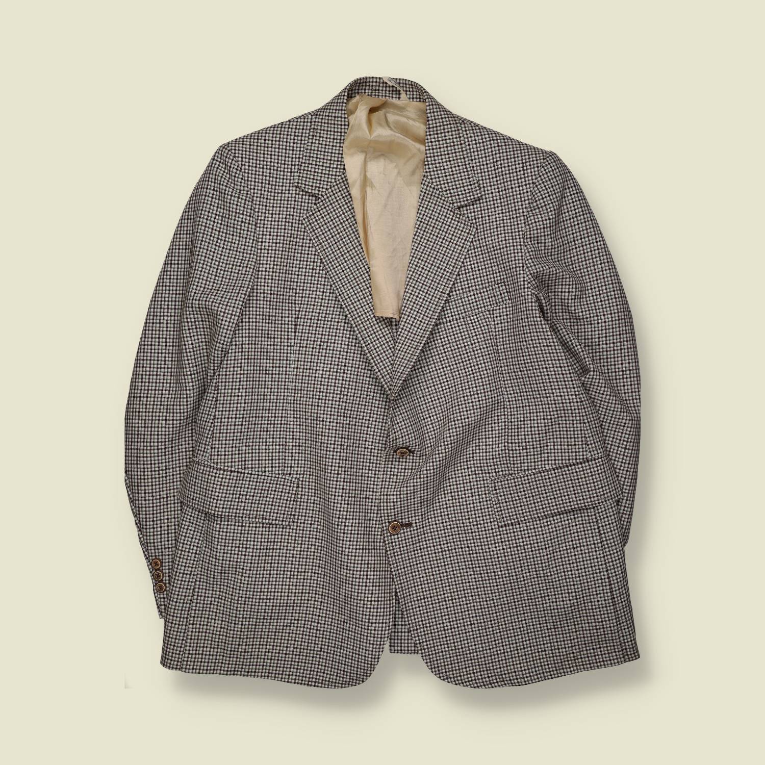 1970s | Tailored Check Blazer – L