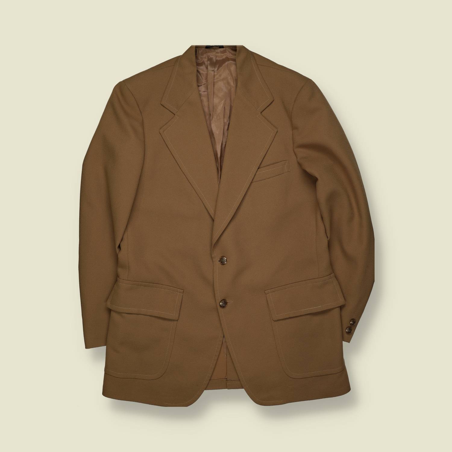 1970s | London Park | Tailored Blazer Jacket | Brown Wool – M