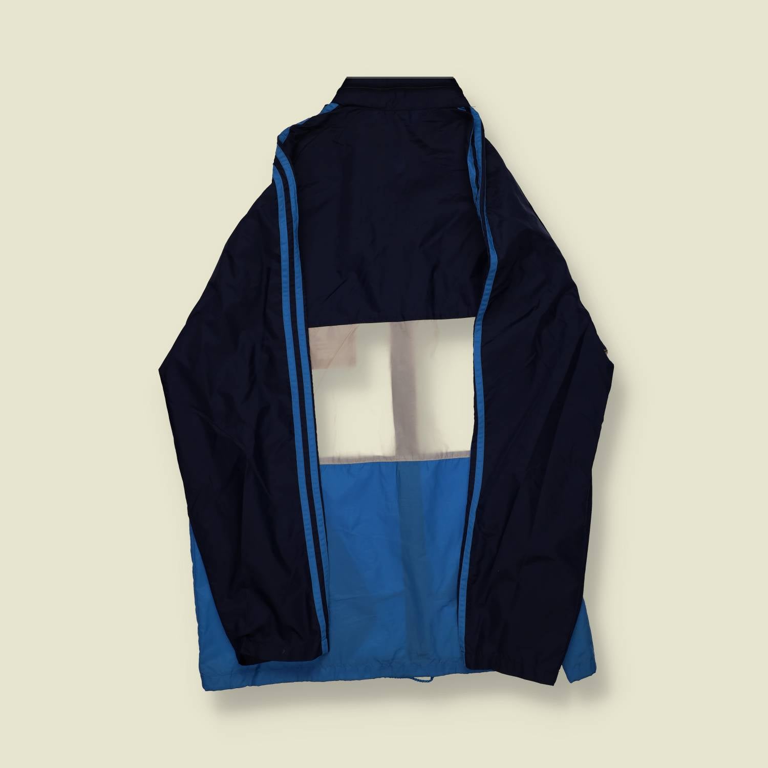 1980s | Adidas | Windbreaker | Navy, Grey & Blue – XL