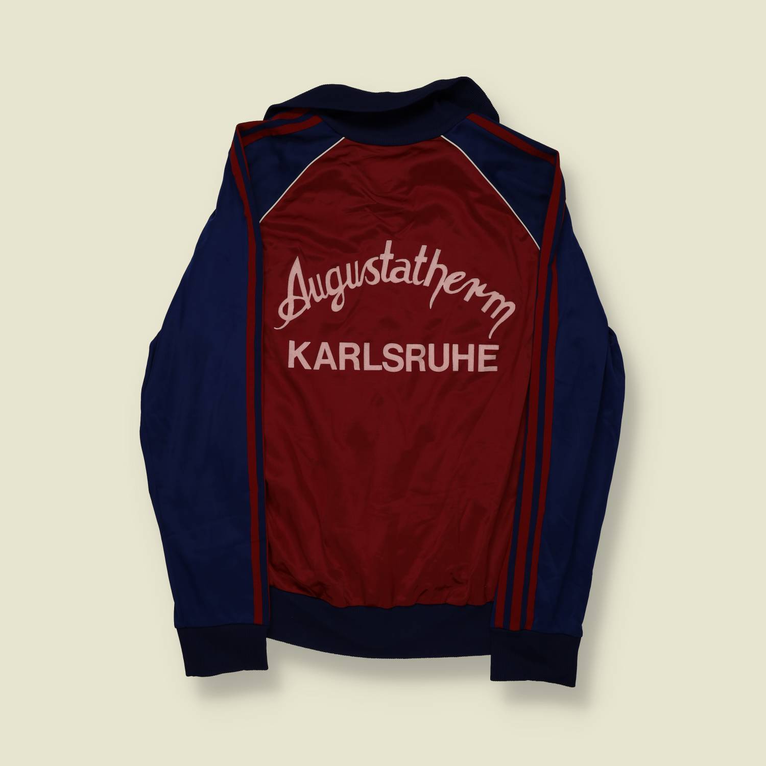 1970s | Adidas | Made in West Germany | Track Jacket | Burgundy / Navy – XS