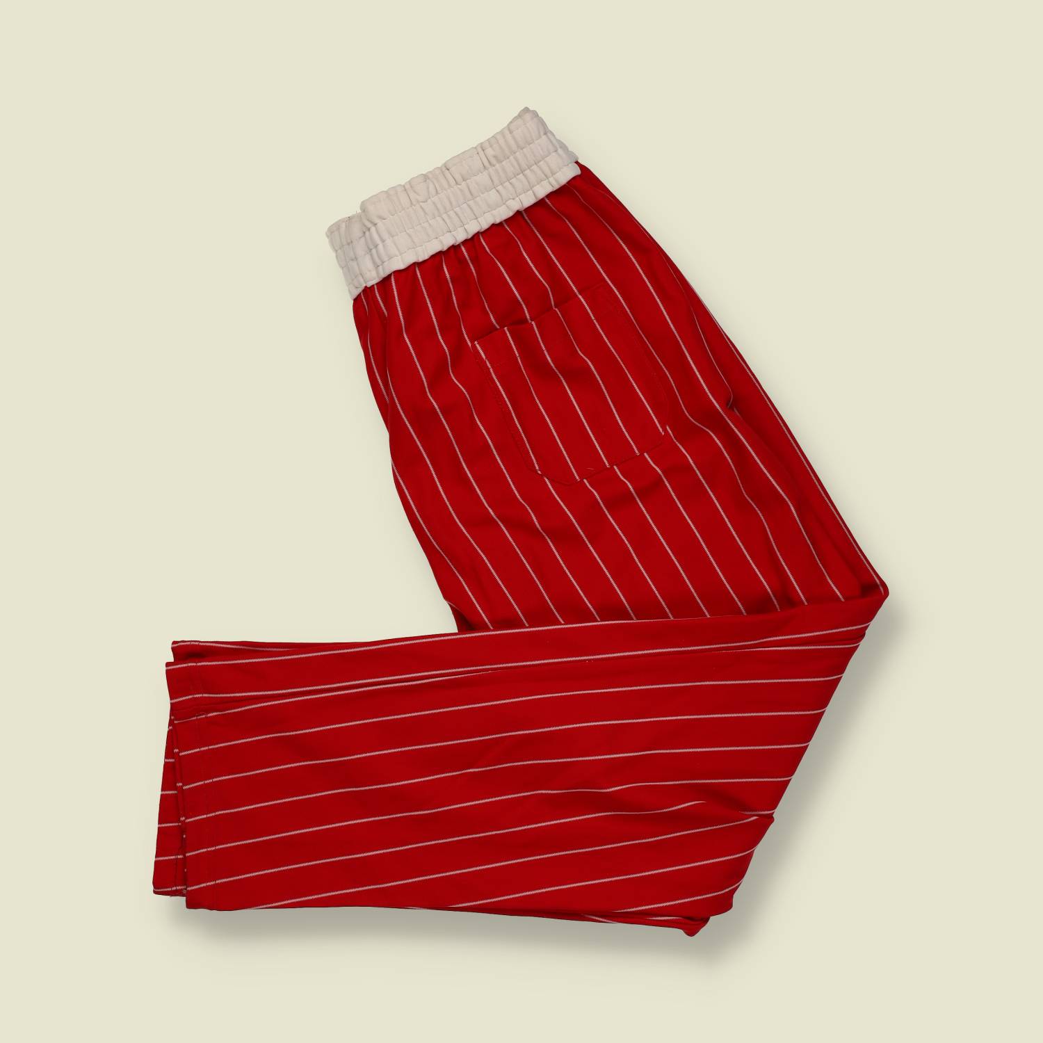 1970s | Unbranded | Baseball Pants | Red Pinstripe – w30-34