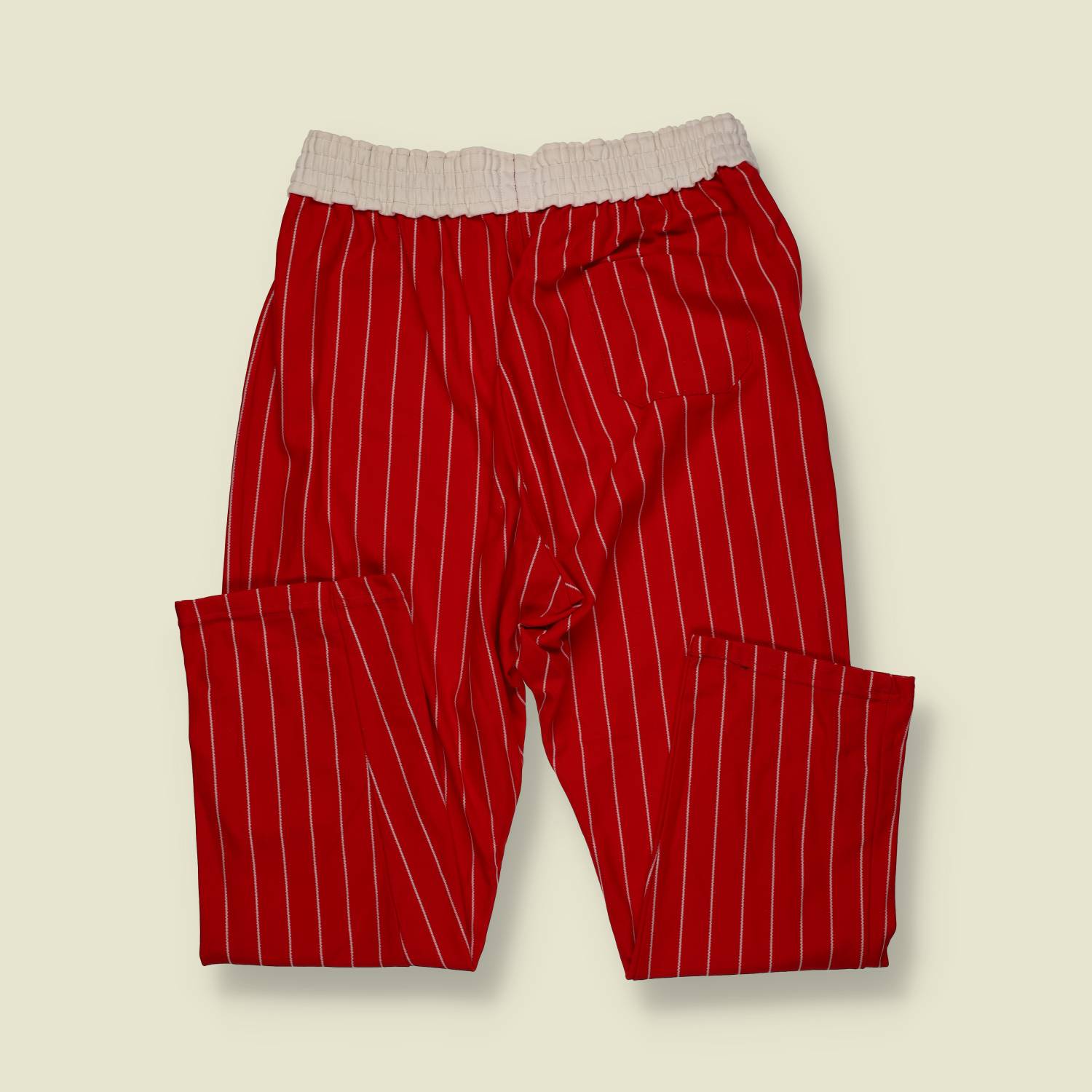 1970s | Unbranded | Baseball Pants | Red Pinstripe – w30-34