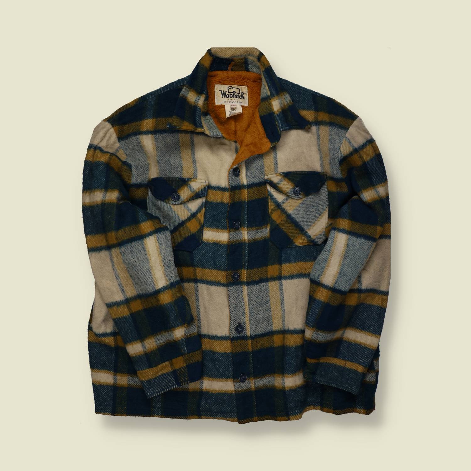 1970s | Woolrich | Lined Wool Shacket | Made in USA | Plaid – 3XL