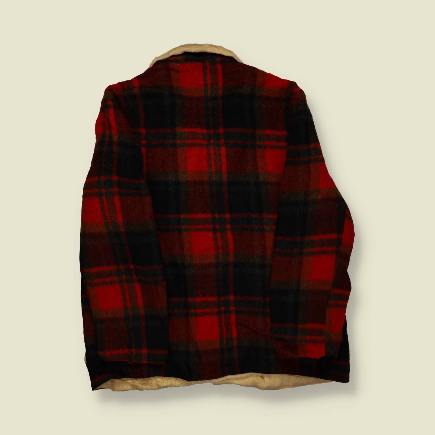 1970s | Sir Jack | Lumberjack Coat | Made in USA | Red Plaid Wool – XXL