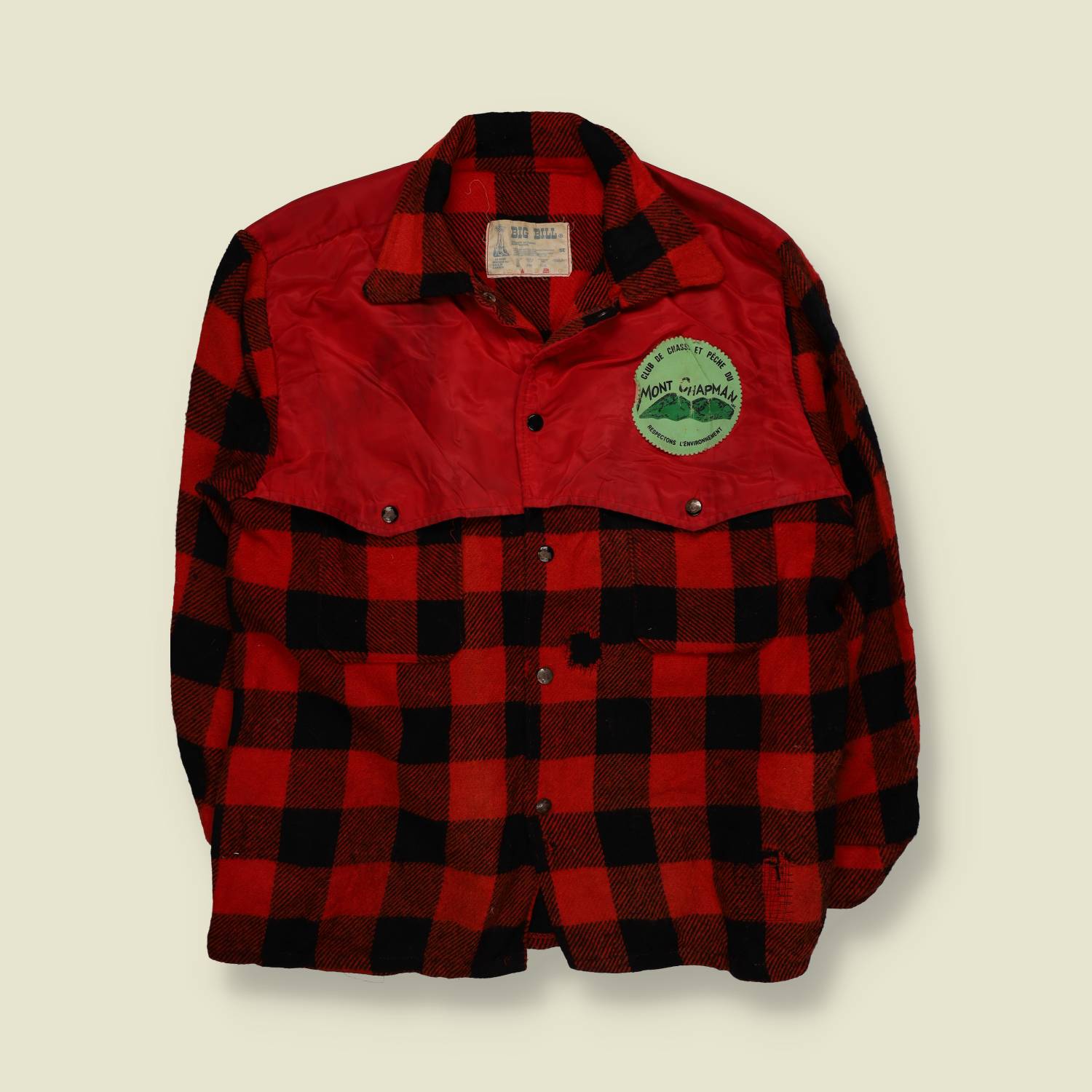 1960s | Big Bill | Wool Lumberjack Jacket | Made in Canada | Buffalo Plaid – XL
