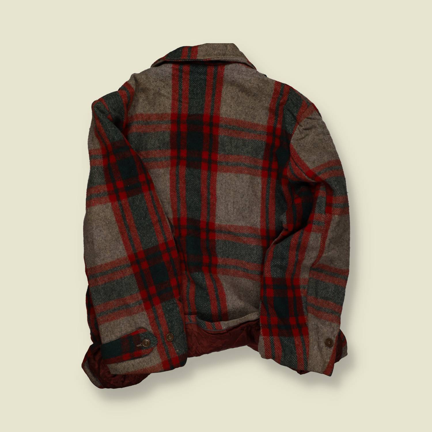 1930s–1940s | Chippewa | Wool Mackinaw Coat | Plaid – XXL
