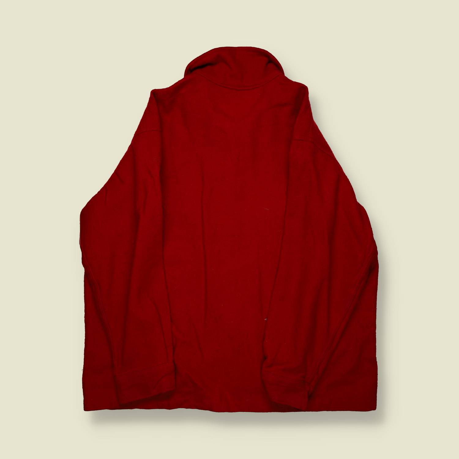 1980s | BSA | Wool Shirt | Red – XXXL