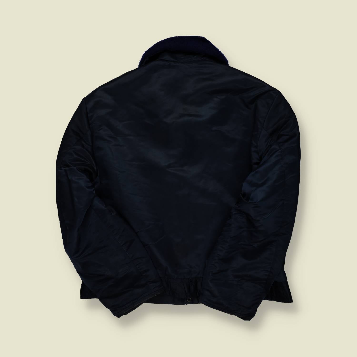 1970s | Tuffy Jac | Quilted Work Jacket | Black – XL