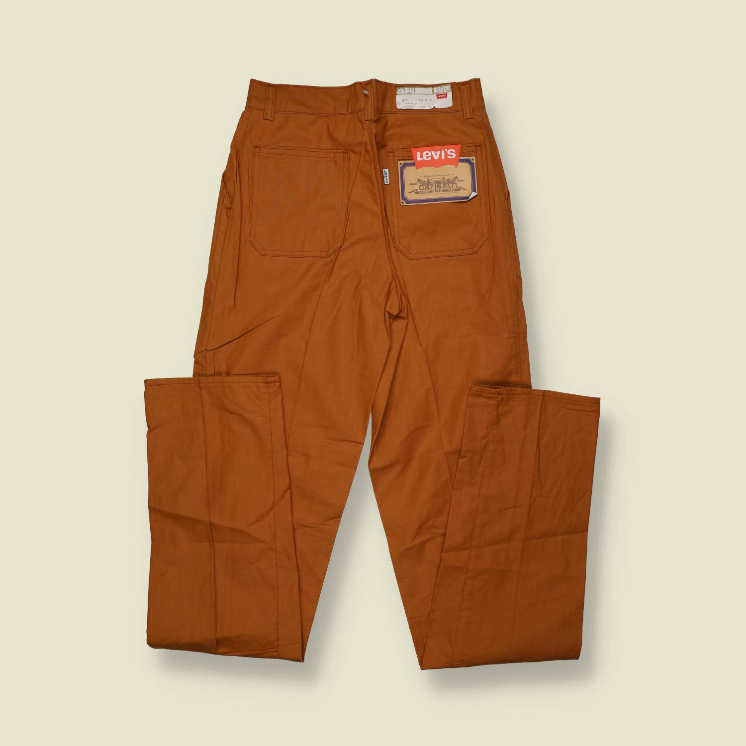 1970s | Levi’s | Deadstock | Lightweight Chino Trousers | Brown – w27