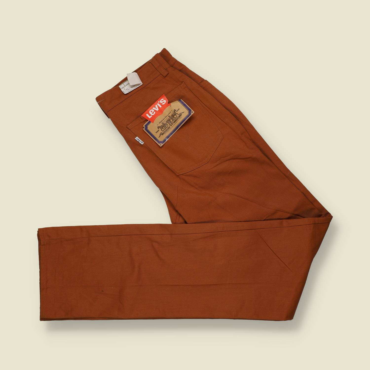 1970s | Levi’s | Deadstock | Lightweight Chino Trousers | Brown – w30