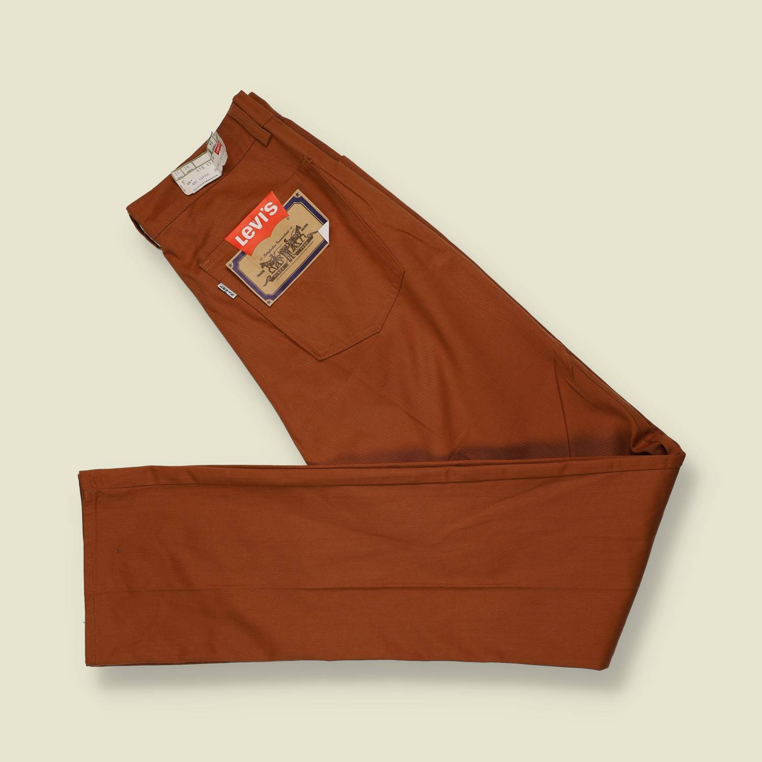 1970s | Levi’s | Deadstock | Lightweight Chino Trousers | Brown – w30