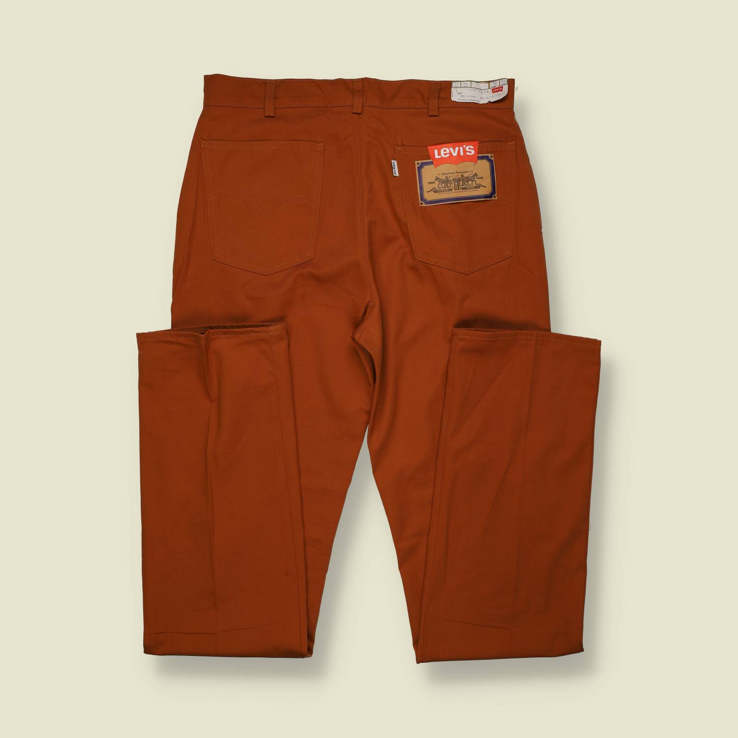1970s | Levi’s | Deadstock | Lightweight Chino Trousers | Brown – w32