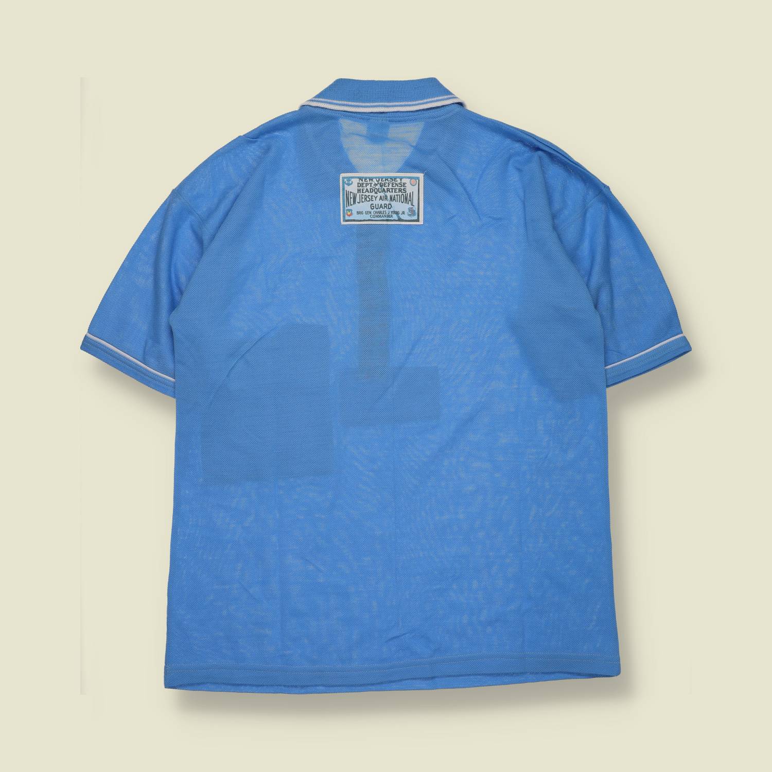 1970s / 1980s | Bengi | Contrast Pocket Polo Shirt | Sky Blue – S