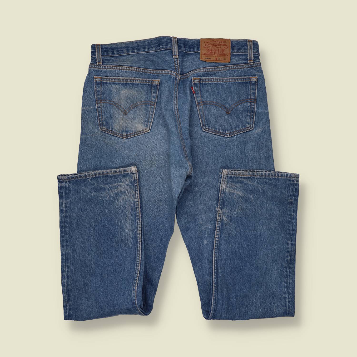 1990s | Levi's 501xx | Made in USA | Blue Wash Jeans - w34
