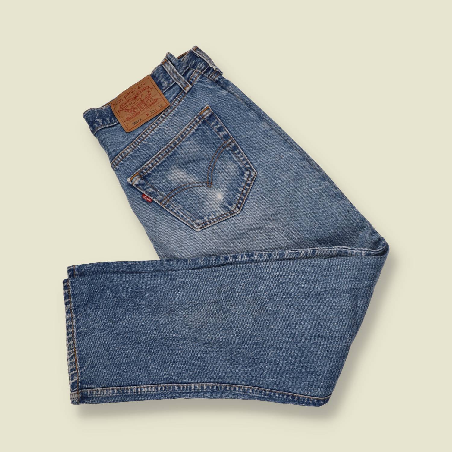 1990s | Levi's 501xx | Made in USA | Blue Wash Jeans - w32