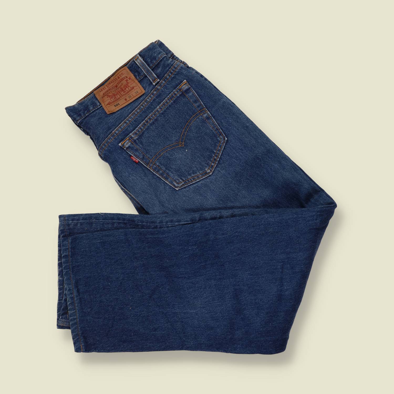 1990s | Levi's 501 | Made in USA | Blue Wash Jeans - w34