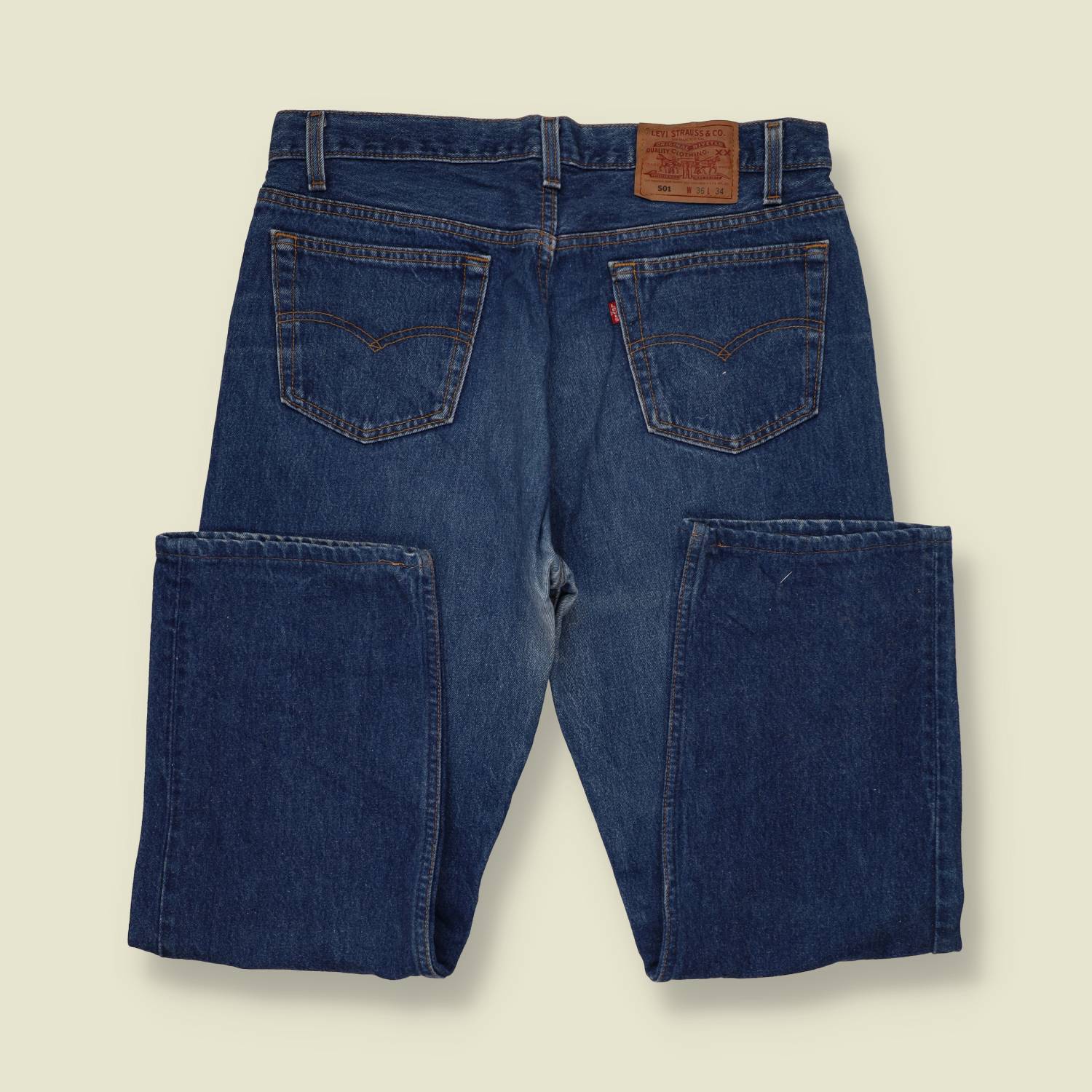 1990s | Levi's 501 | Made in USA | Blue Wash Jeans - w34