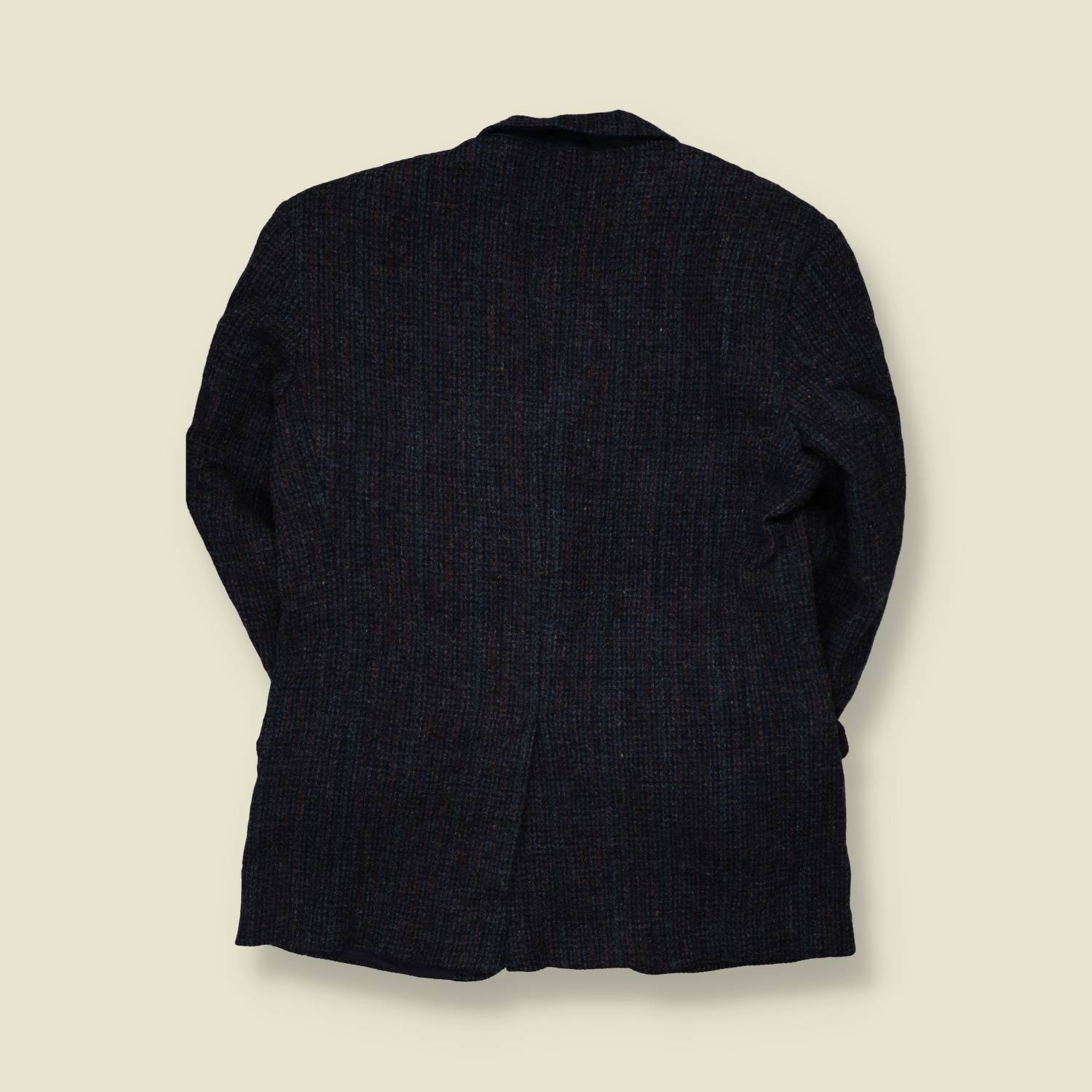 1980s | Harris Tweed | Blazer | Navy Multicolour Check - M