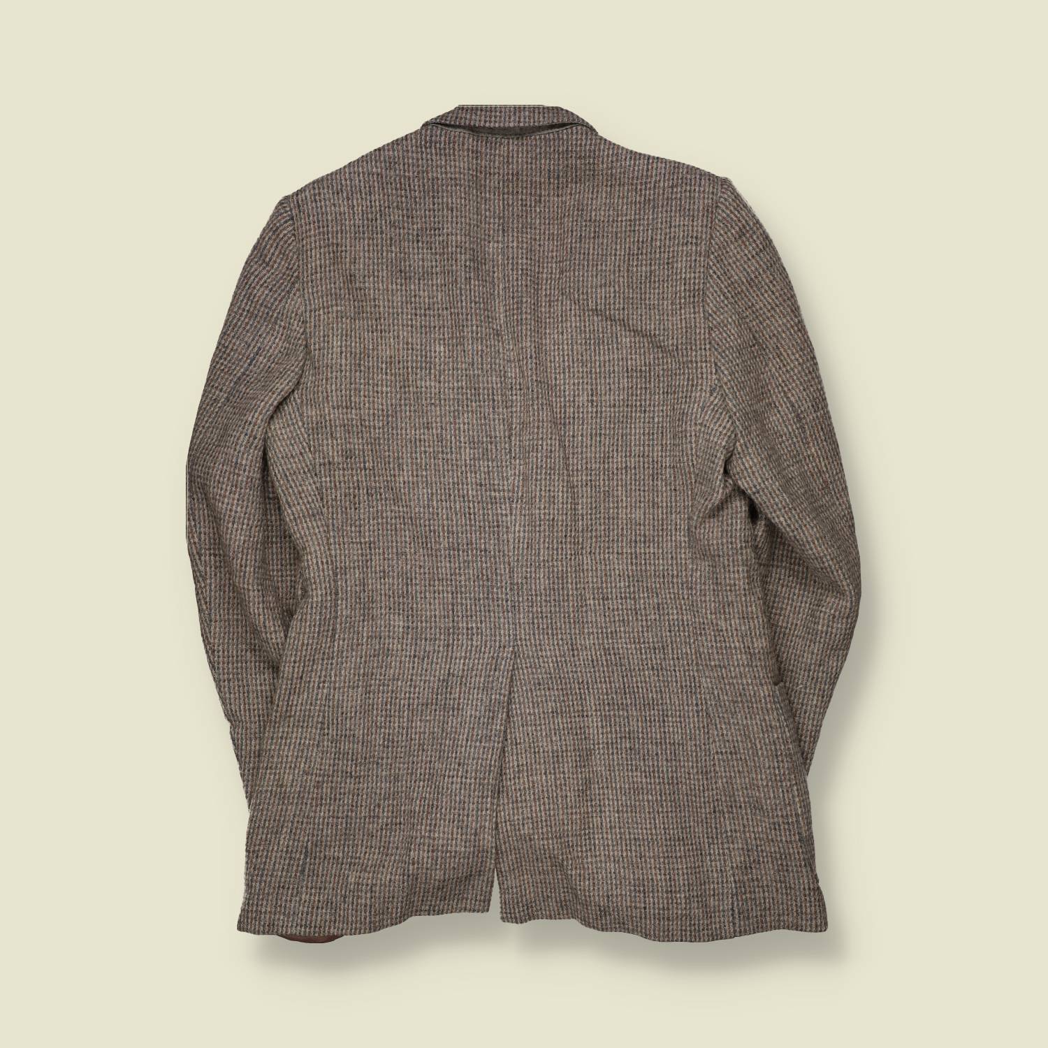 1980s | Harris Tweed | Blazer | Beige Grey Check - S