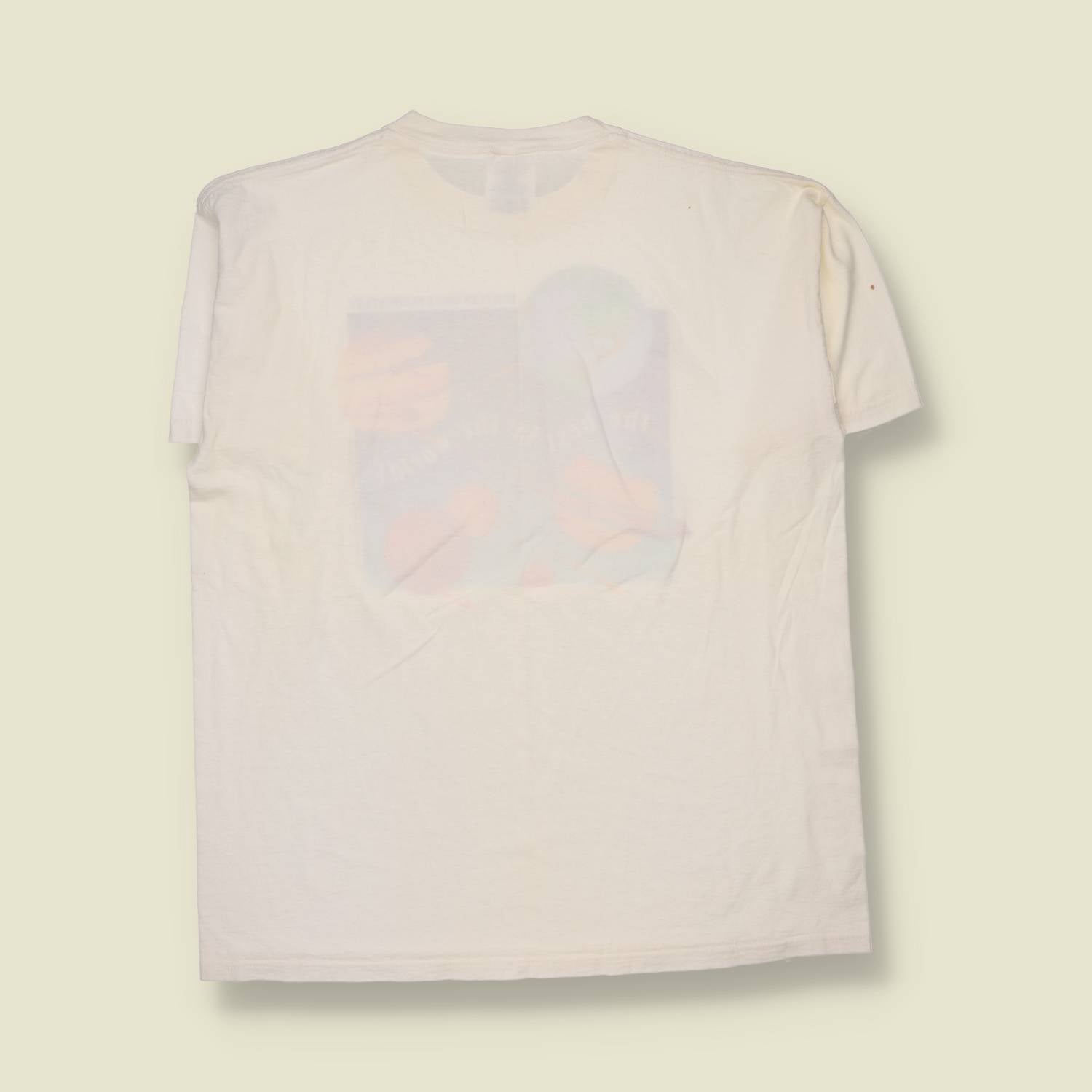 1990s | Jerzees | Huntley Hills Elementary T-Shirt | White - L