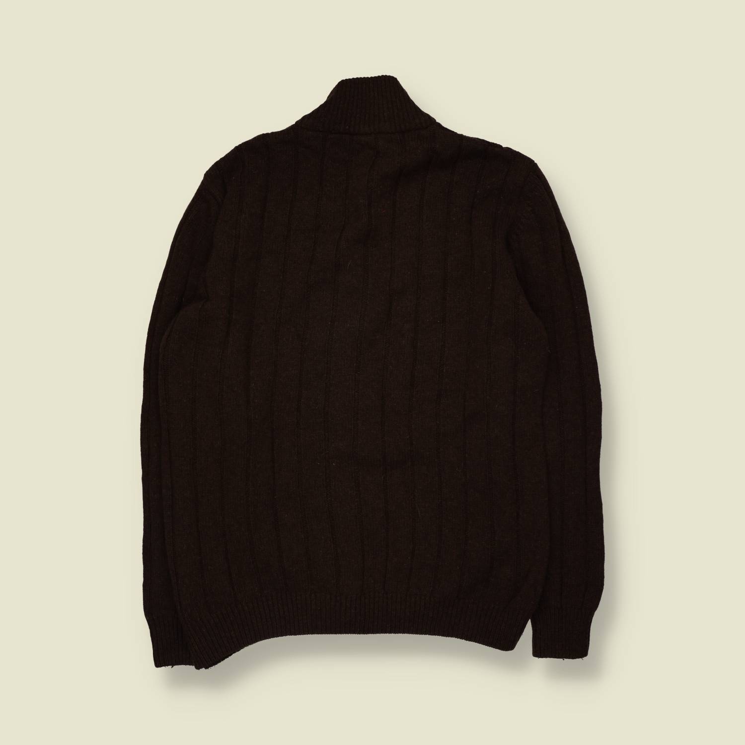 1980s | Total | Cardigan | Dark Brown - XL