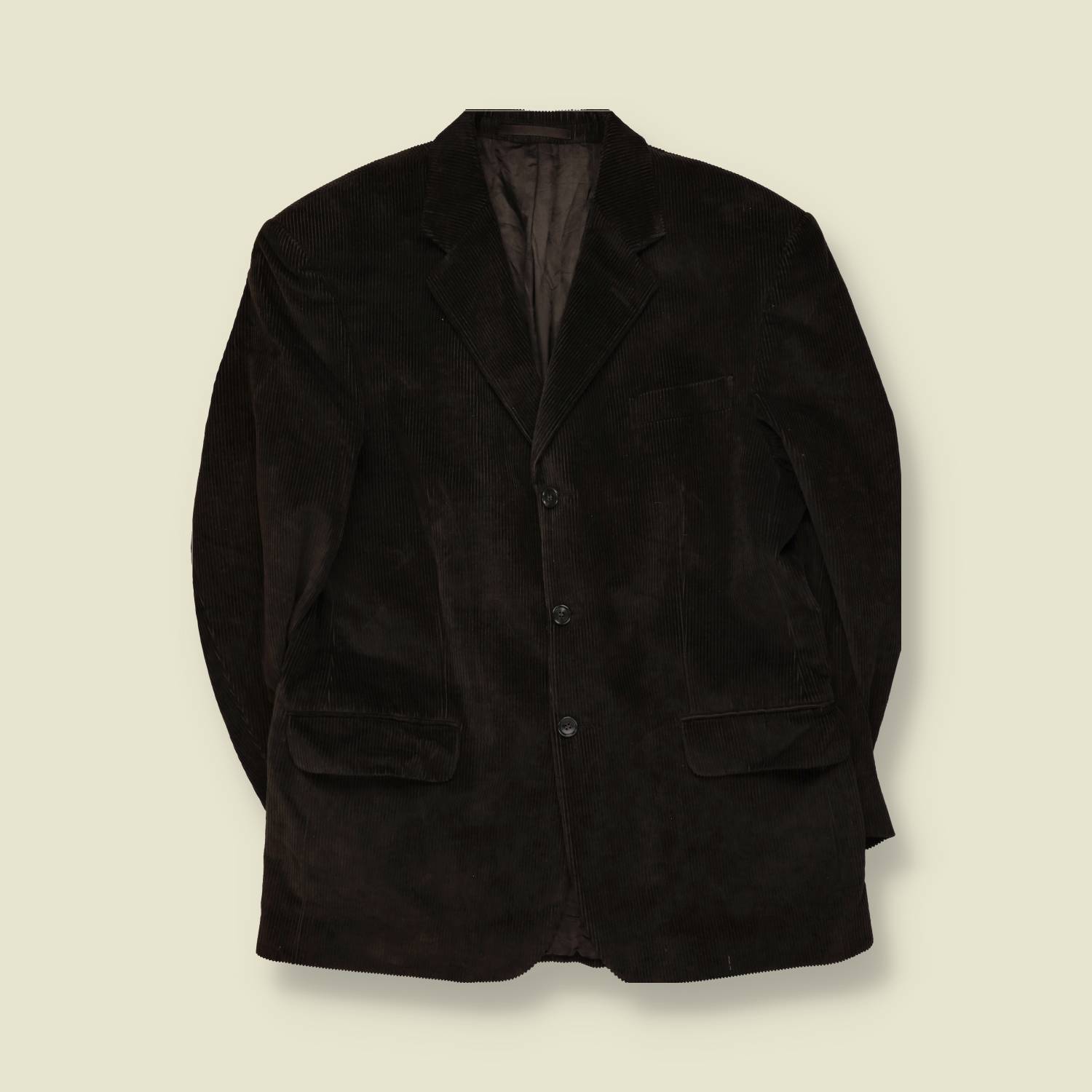 1990s | Austin Reed | Corduroy Blazer | Dark Brown - XL