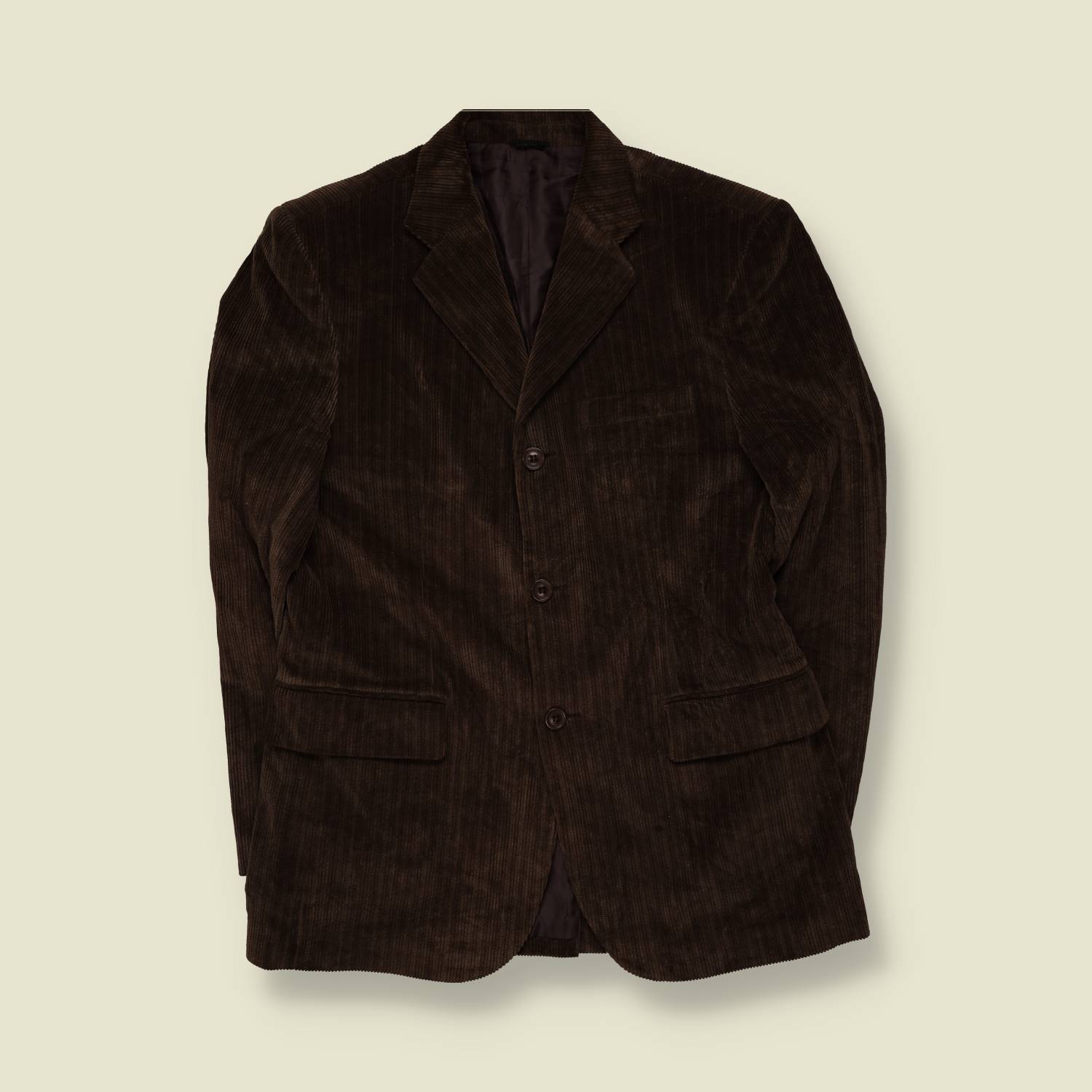 1990s | Studio | Corduroy Blazer | Dark Brown - L