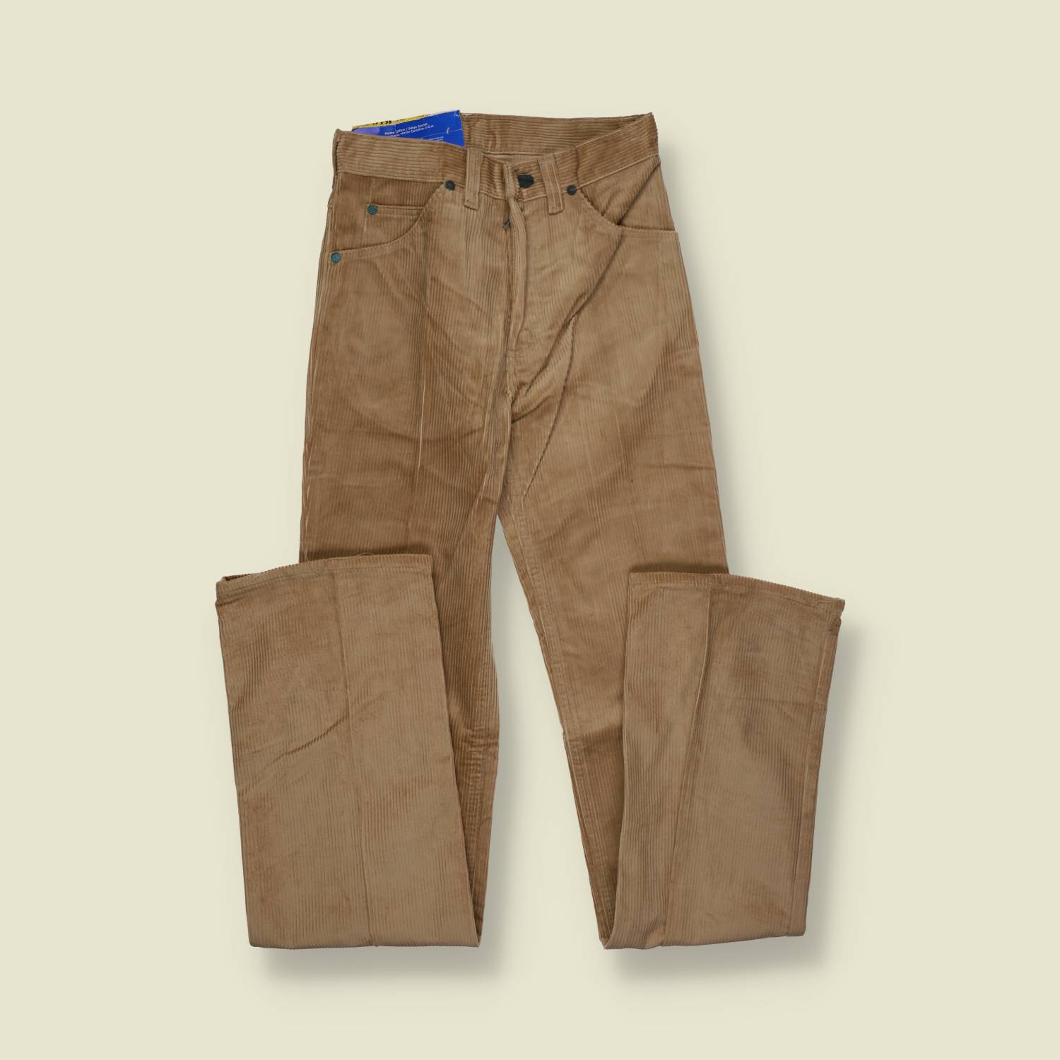 1970s | Wrangler | Deadstock Corduroy Jeans – Sand Beige - W26