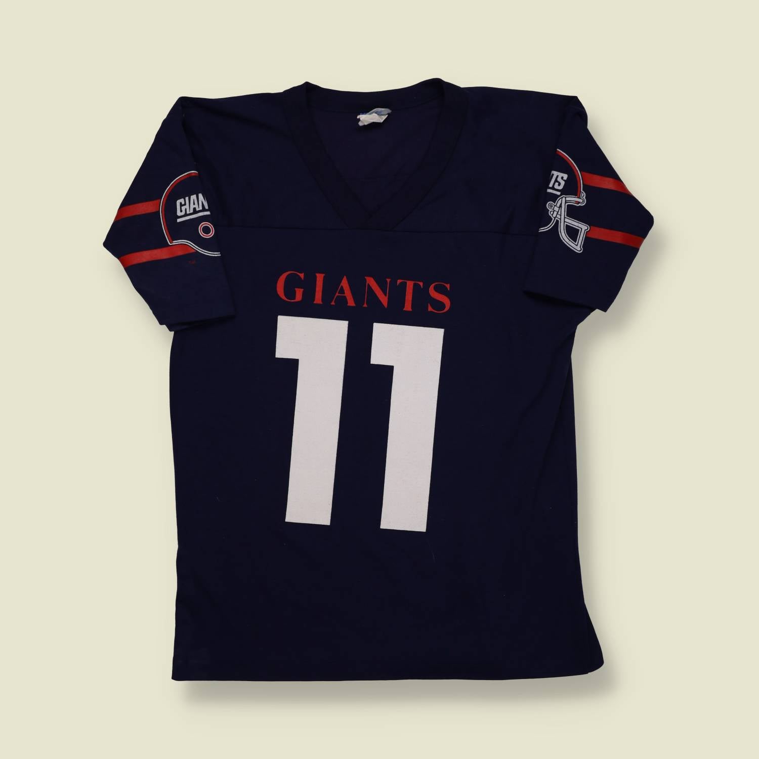 1980s | NFL | New York Giants “Simms” Jersey Tee – Navy/Red/White - S