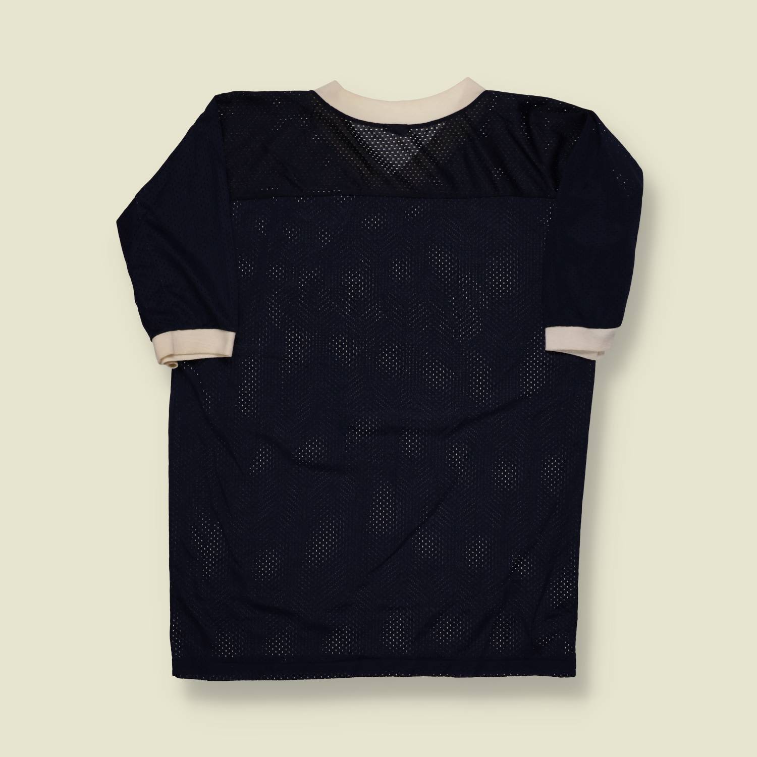 1970s | Artex | Yankees Mesh Jersey – Navy/Cream - S