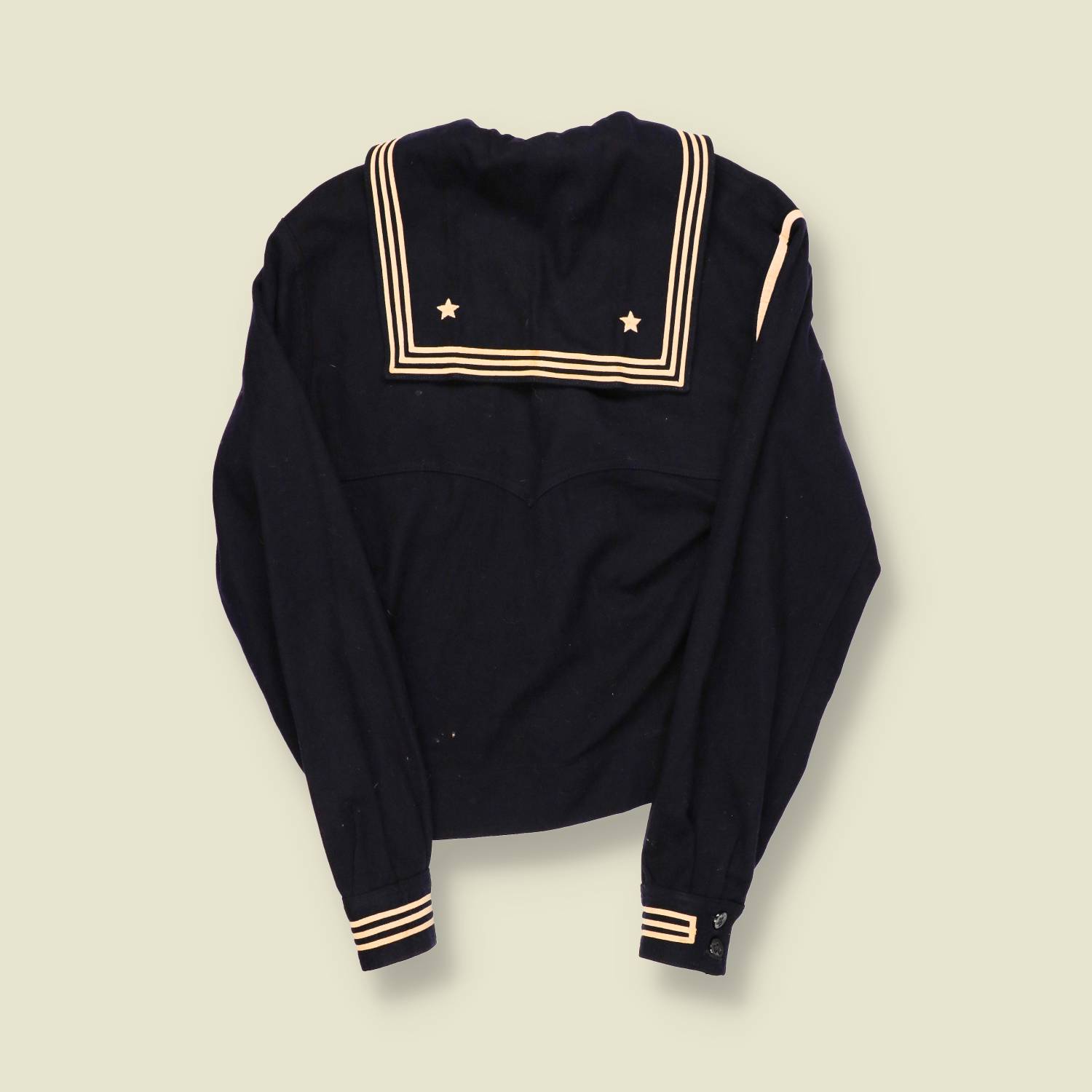 1940s | U.S. Navy | Wool Sailor Jumper – Dark Navy – XS